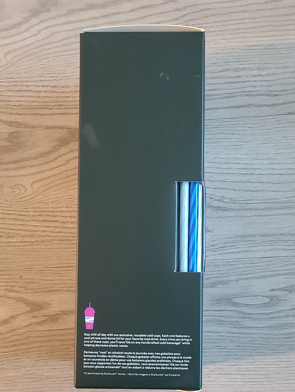 ✨ NIB Starbucks Reusable Cold Cups Set (5-Pack, 24 oz) – Multicolor Fresh Theme